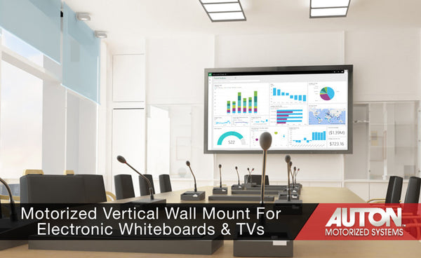 Vertical Wall Mount for Electronic Whiteboards and TVs