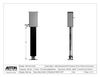Plenum Enclosed PTZ Camera Lift - Ceiling Mounted - Travel: 72 Inches - Model APTZ-33-72-PE