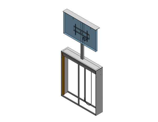 Outdoor Lift For A 100" TV Travel: 72 Inches Capacity: 300 lbs. Model BG-72-30-100 - Auton Motorized Systems