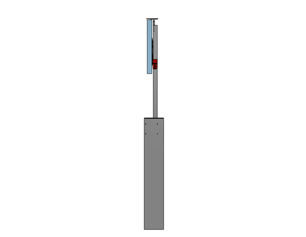 Outdoor Lift For A 100" TV Travel: 72 Inches Capacity: 300 lbs. Model BG-72-30-100 - Auton Motorized Systems