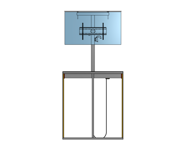 Outdoor Lift For A 100" TV Travel: 72 Inches  Capacity: 300 lbs.  Model BG-72-30-100 - Auton Motorized Systems