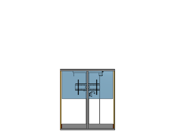 Outdoor Lift For A 100" TV Travel: 72 Inches Capacity: 300 lbs. Model BG-72-30-100 - Auton Motorized Systems