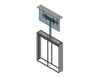 Outdoor Lift-Swivel Mount For An 85 Inch TV - Travel: 72 Inches Capacity: 300 Pounds ----- Model: BG-72-30-PS-85 - Auton Motorized Systems