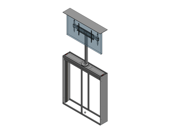 Outdoor Lift-Swivel Mount For An 85 Inch TV - Travel: 72 Inches Capacity: 300 Pounds ----- Model: BG-72-30-PS-85 - Auton Motorized Systems