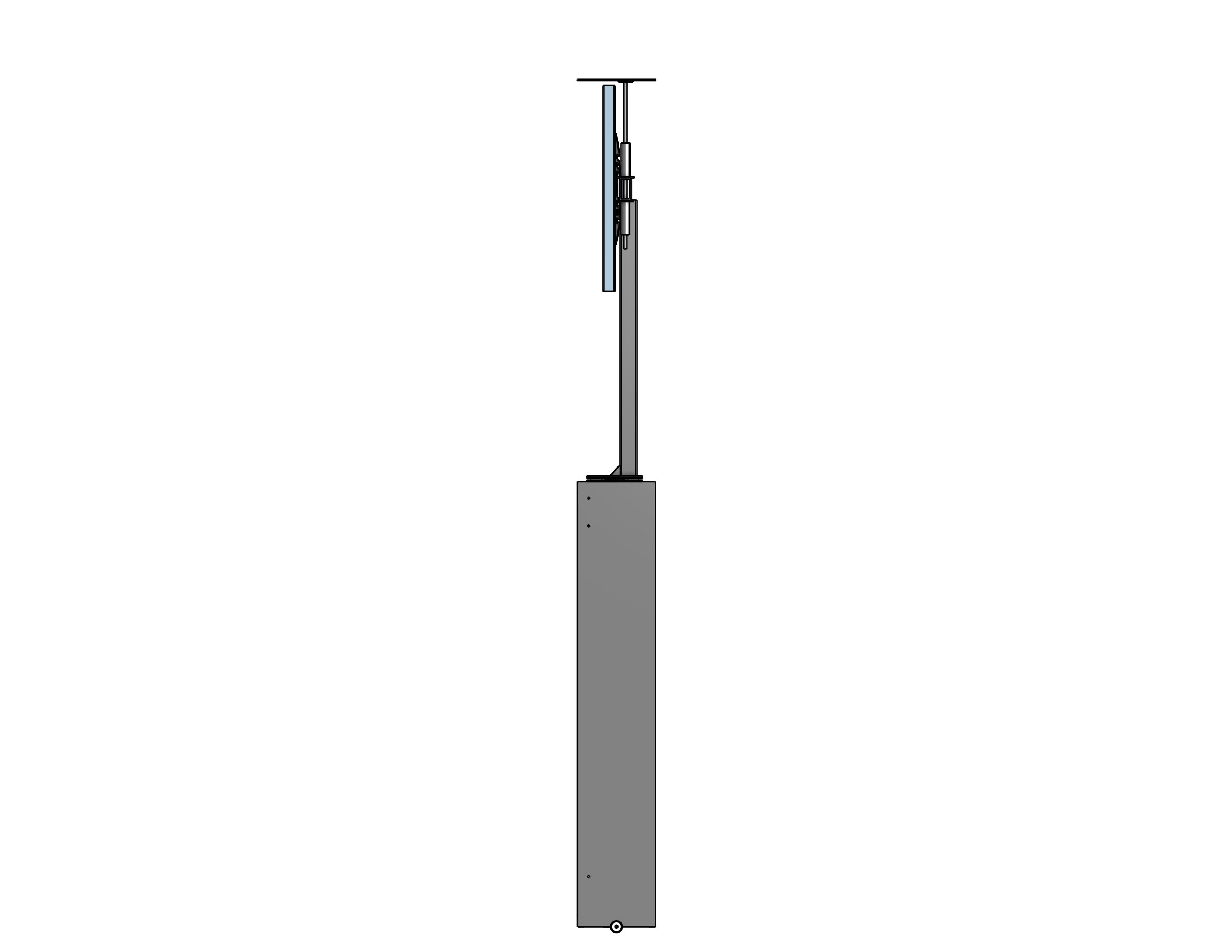 Outdoor Lift-Swivel Mount For A 100 Inch TV - Travel: 72 Inches Capacity: 300 Pounds ----- Model: BG-72-30-PS-100 - Auton Motorized Systems