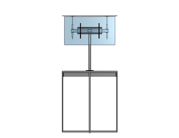 Outdoor Lift-Swivel Mount For An 85 Inch TV - Travel: 72 Inches Capacity: 300 Pounds ----- Model: BG-72-30-PS-85 - Auton Motorized Systems