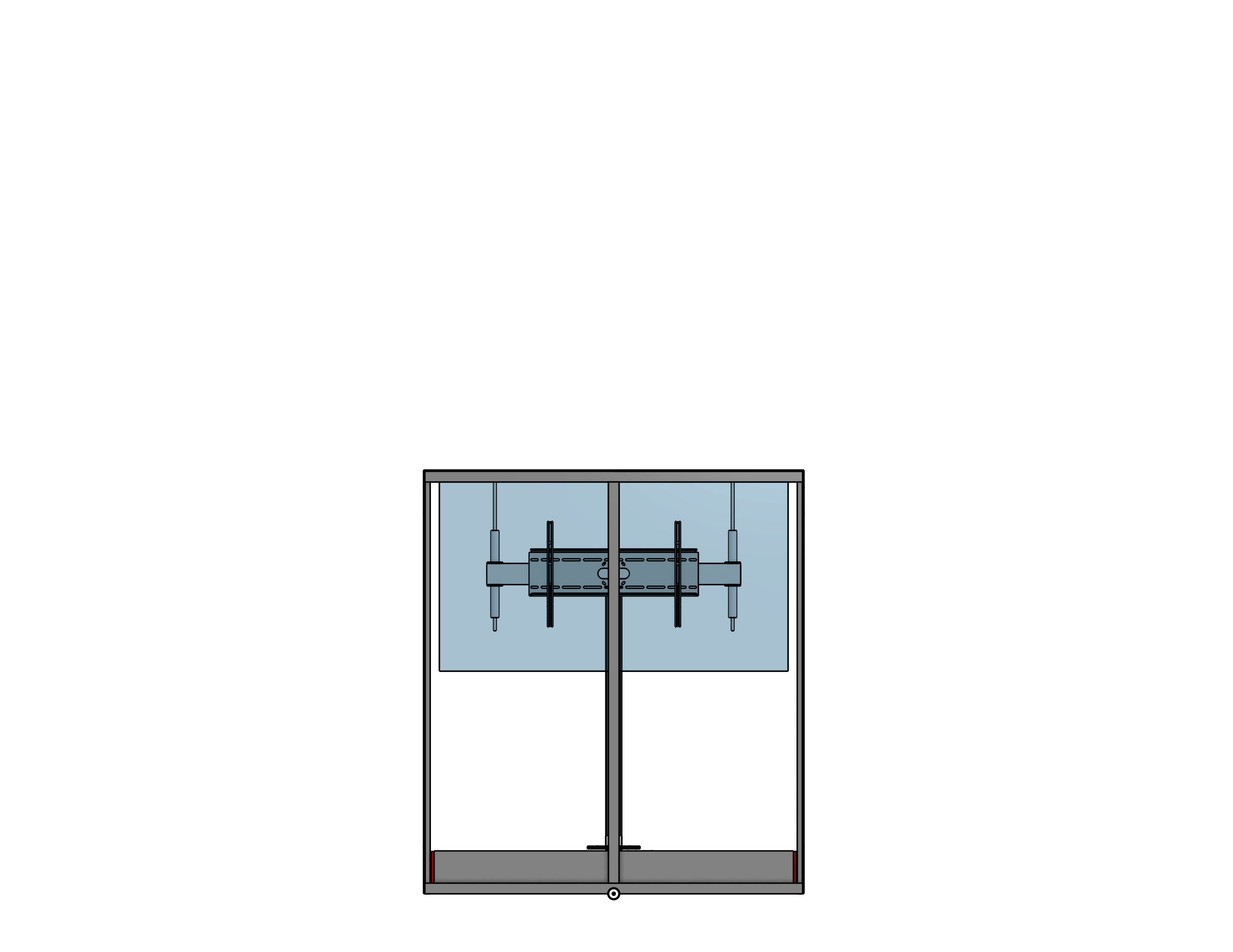 Outdoor Lift-Swivel Mount For An 85 Inch TV - Travel: 72 Inches Capacity: 300 Pounds ----- Model: BG-72-30-PS-85 - Auton Motorized Systems