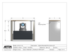 PTZ Camera Lift - Cabinet Mounted - Travel 10" Model CPTZ-17-10