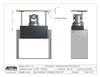 PTZ Camera Lift - Cabinet Mounted - Travel 10" Model CPTZ-17-10