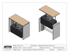 PTZ Camera Lift - Cabinet Mounted - Travel 10" Model CPTZ-17-10