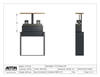 PTZ Camera Lift - Cabinet Mounted - Travel 20" Model CPTZ-25-20