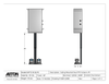 Plenum Enclosed Dual PTZ Camera Lift - Ceiling Mounted - Travel: 38 Inches - Model DAPTZ-30-38-PE