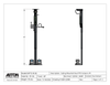Dual PTZ Camera Lift - Ceiling Mounted - Travel: 38 Inches - Model DAPTZ-30-38