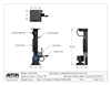 PTZ Camera Lift - Ceiling Mounted - Travel: 38 Inches - Model APTZ-30-38