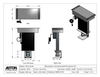 PTZ Camera Lift - Ceiling Mounted - Travel: 96 Inches - Model APTZ-33-96
