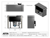 PTZ Camera Lift - Ceiling Mounted - Travel 10" - Model APTZ-17-10