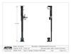 PTZ Camera Lift - Ceiling Mounted - Travel: 38 Inches - Model APTZ-30-38