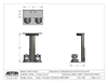 Dual PTZ Camera Lift - Ceiling Mounted - Travel: 26.5 Inches - Model DAPTZ-24-26.5