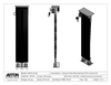 Dual PTZ Camera Lift - Ceiling Mounted - Travel: 84 Inches - Model DAPTZ-22-84