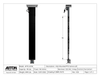 PTZ Camera Lift - Ceiling Mounted - Travel: 96 Inches - Model APTZ-33-96