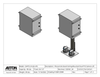 Plenum Enclosed Dual PTZ Camera Lift - Ceiling Mounted - Travel: 26.5 Inches - Model DAPTZ-24-26.5-PE