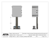 Plenum Enclosed Dual PTZ Camera Lift - Ceiling Mounted - Travel: 26.5 Inches - Model DAPTZ-24-26.5-PE