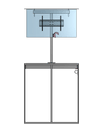 Model UF-PS-75 Under Floor Lift-Swivel For A 75" TV