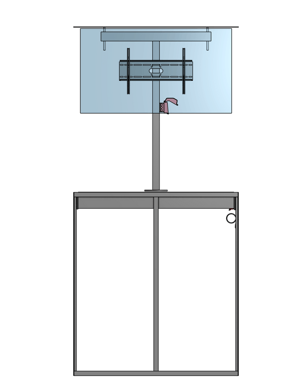 Model UF-PS-75 Under Floor Lift-Swivel For A 75" TV