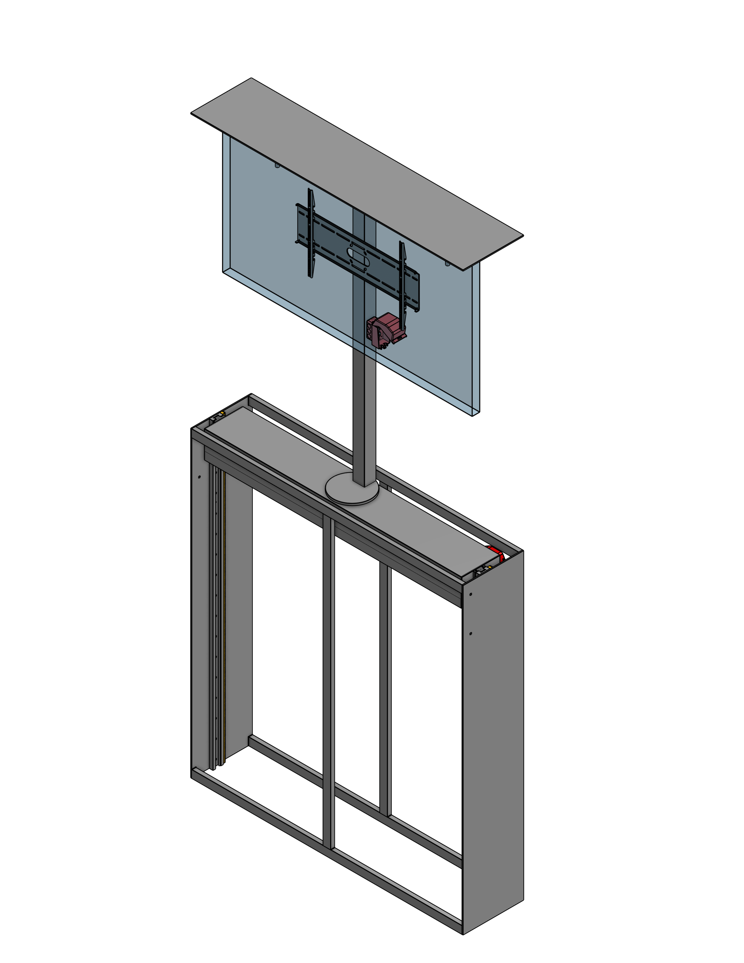 Model UF-PS-75 Under Floor Lift-Swivel For A 75