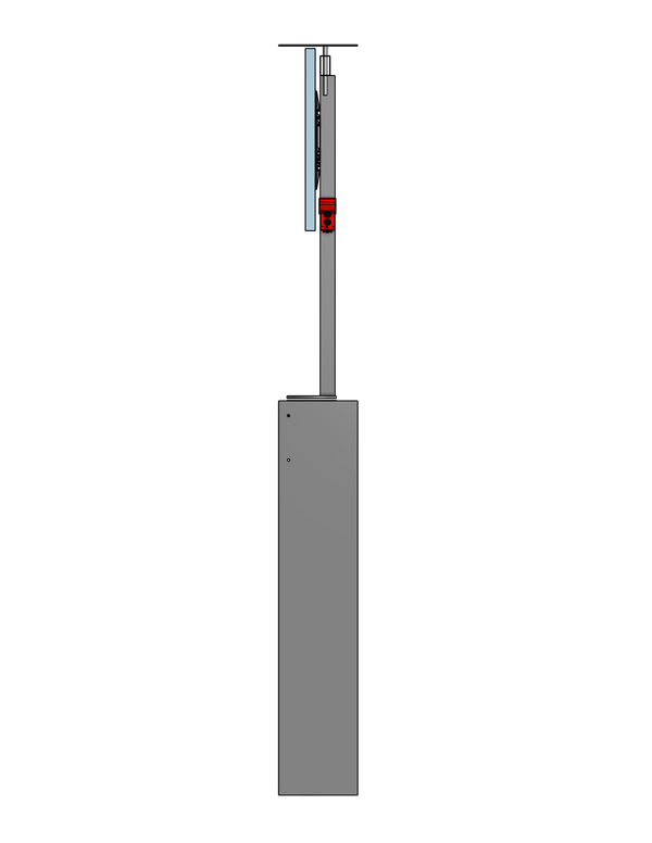 Model UF-PS-75 Under Floor Lift-Swivel For A 75" TV