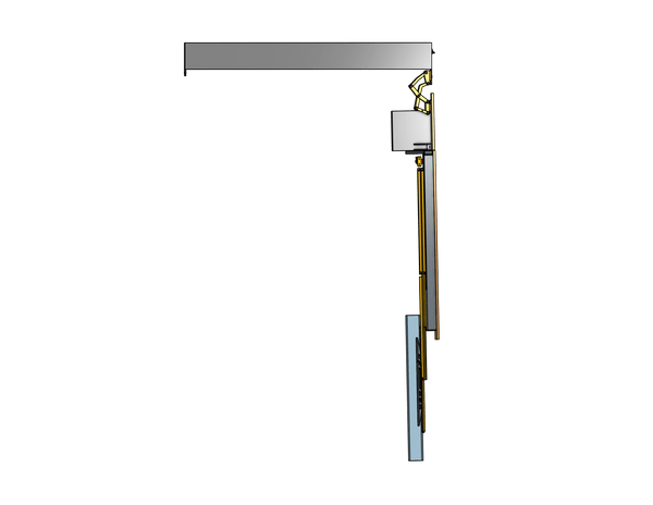 Model FD-PS-X36-65 Flip-Down-Swivel-Extend Mount For A 65 Inch TV - Auton Motorized Systems