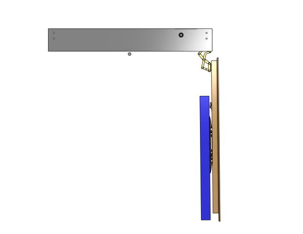 Model FD-85 Flip-Down Mount For An 85 Inch TV - Auton Motorized Systems
