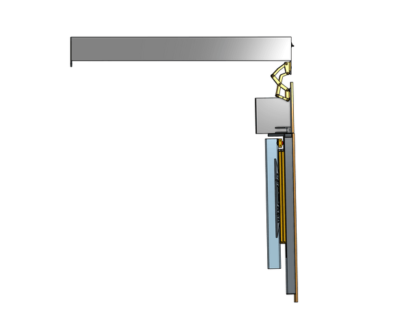 Model FD-PS-X36-65 Flip-Down-Swivel-Extend Mount For A 65 Inch TV - Auton Motorized Systems