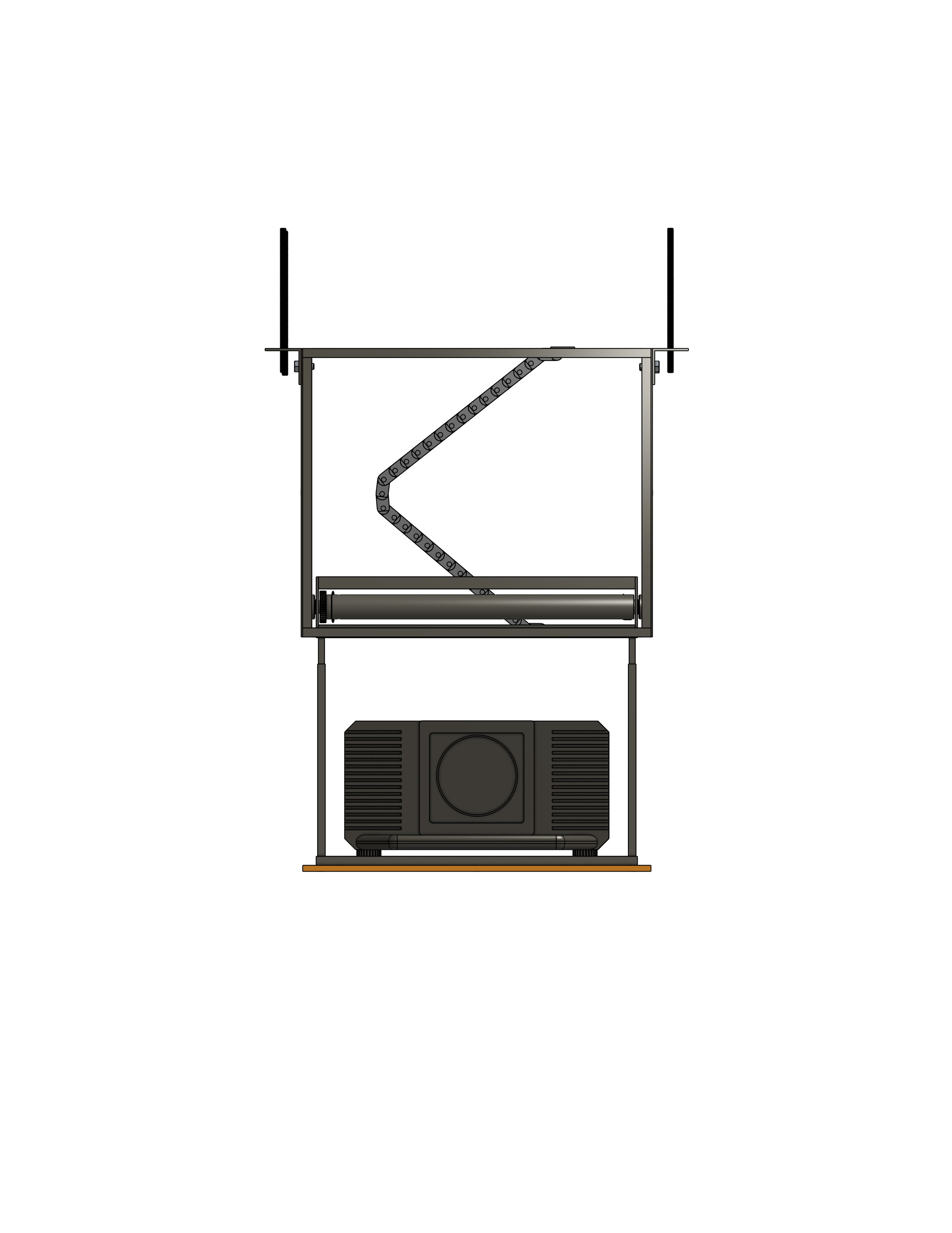 Model RPP-1915 Projector Lift - Capacity: 150 lb. - Travel: 19