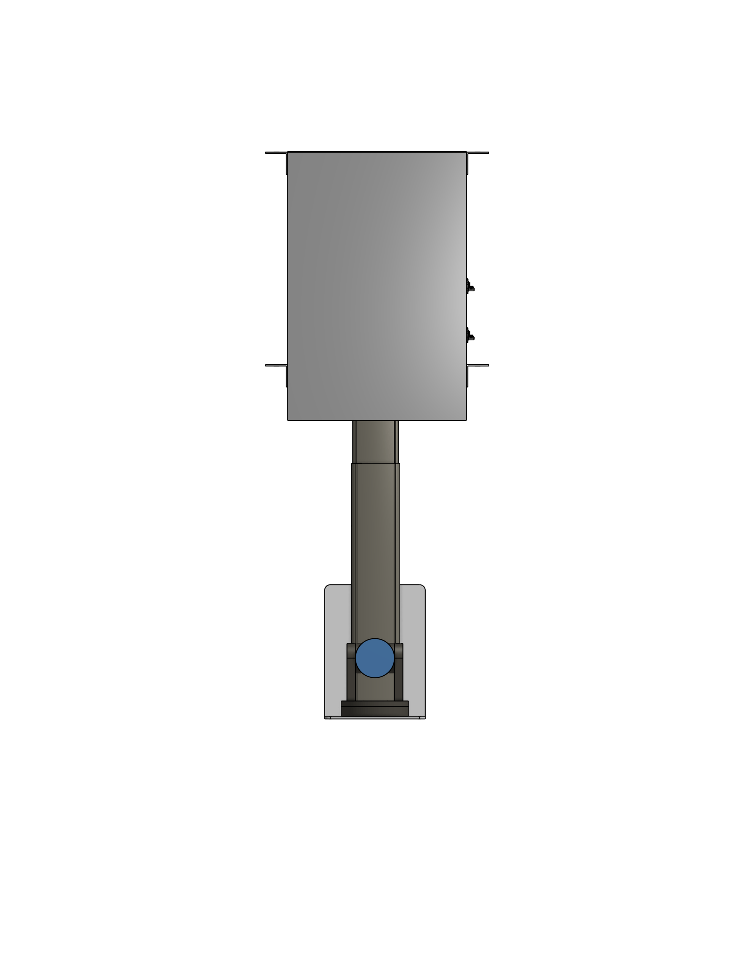 Plenum Enclosed PTZ Camera Lift - Ceiling Mounted - Travel: 26.5 Inches - Model APTZ-24-26.5-PE