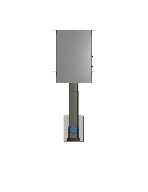 Plenum Enclosed PTZ Camera Lift - Ceiling Mounted - Travel: 26.5 Inches - Model APTZ-24-26.5-PE