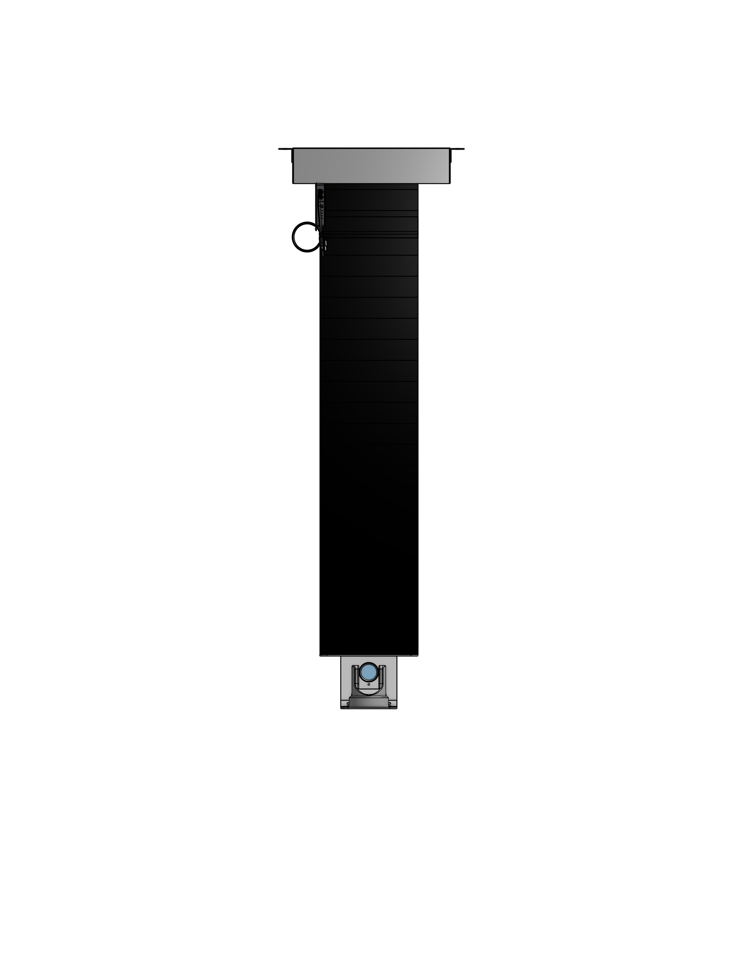 PTZ Camera Lift - Ceiling Mounted - Travel: 54 Inches - Model APTZ-26-54