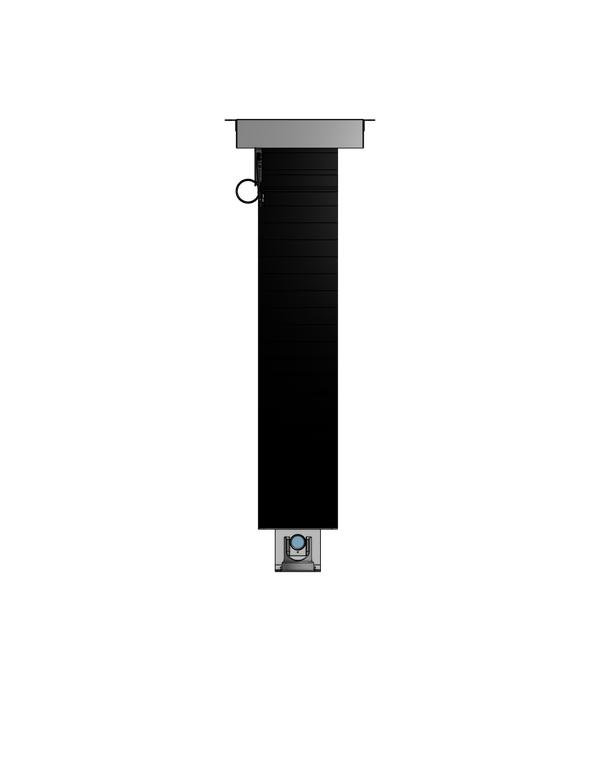 PTZ Camera Lift - Ceiling Mounted - Travel: 54 Inches - Model APTZ-26-54