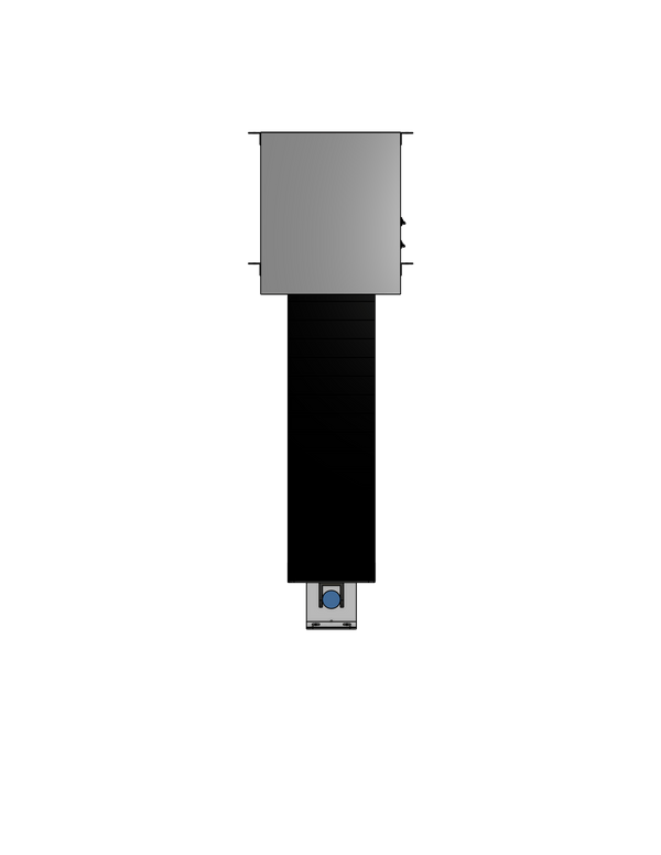 Plenum Enclosed PTZ Camera Lift - Ceiling Mounted - Travel: 54 Inches - Model APTZ-26-54-PE