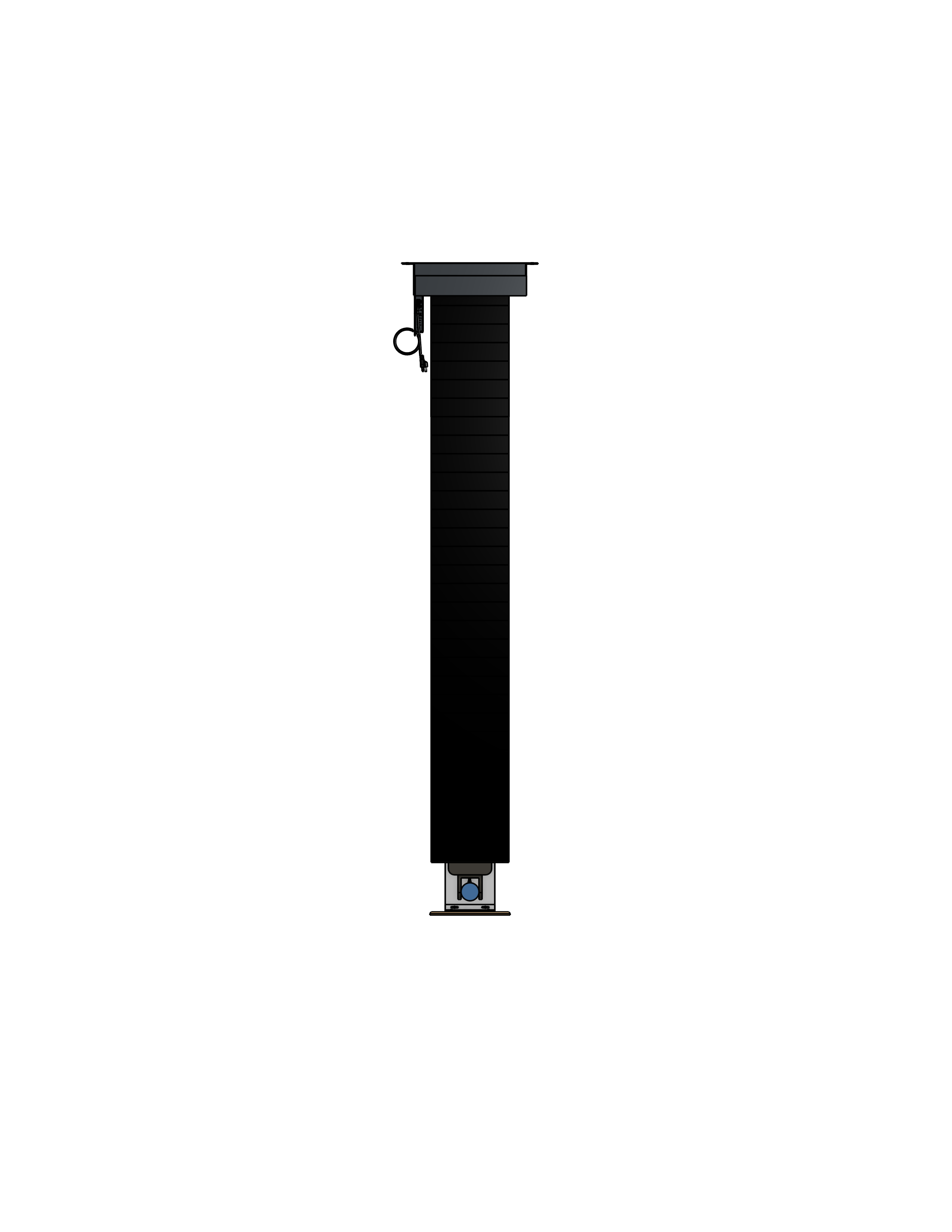 PTZ Camera Lift - Ceiling Mounted - Travel: 72 Inches - Model APTZ-33-72