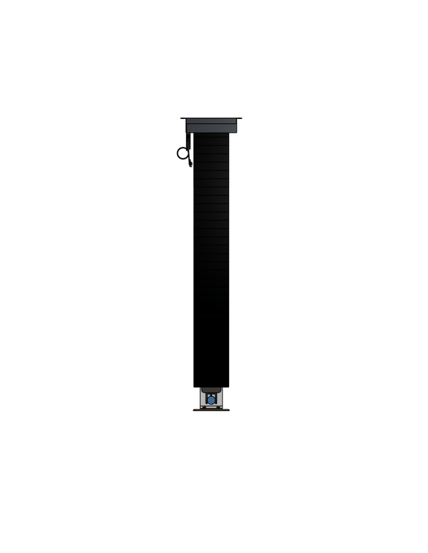 PTZ Camera Lift - Ceiling Mounted - Travel: 72 Inches - Model APTZ-33-72