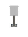 Plenum Enclosed Dual PTZ Camera Lift - Ceiling Mounted - Travel: 26.5 Inches - Model DAPTZ-24-26.5-PE