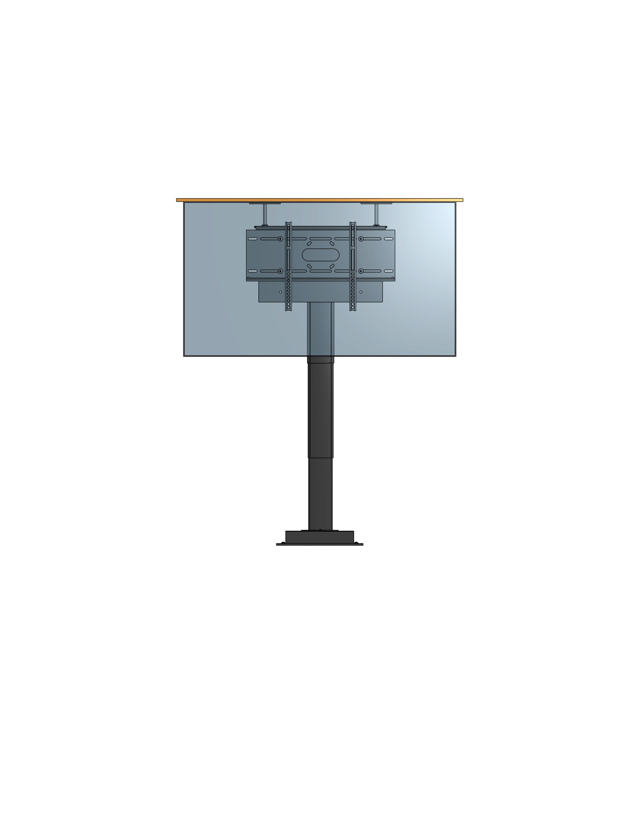Model TPL-265-9-PS-50 Cabinet Mounted TV Lift-Swivel For A 50