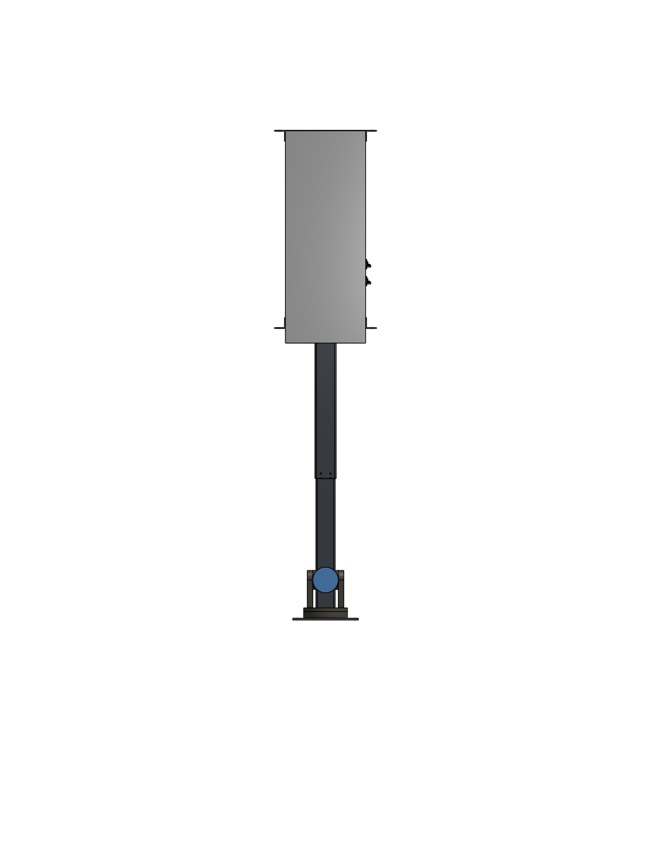 Plenum Enclosed PTZ Camera Lift - Ceiling Mounted - Travel: 38 Inches - Model APTZ-30-38-PE