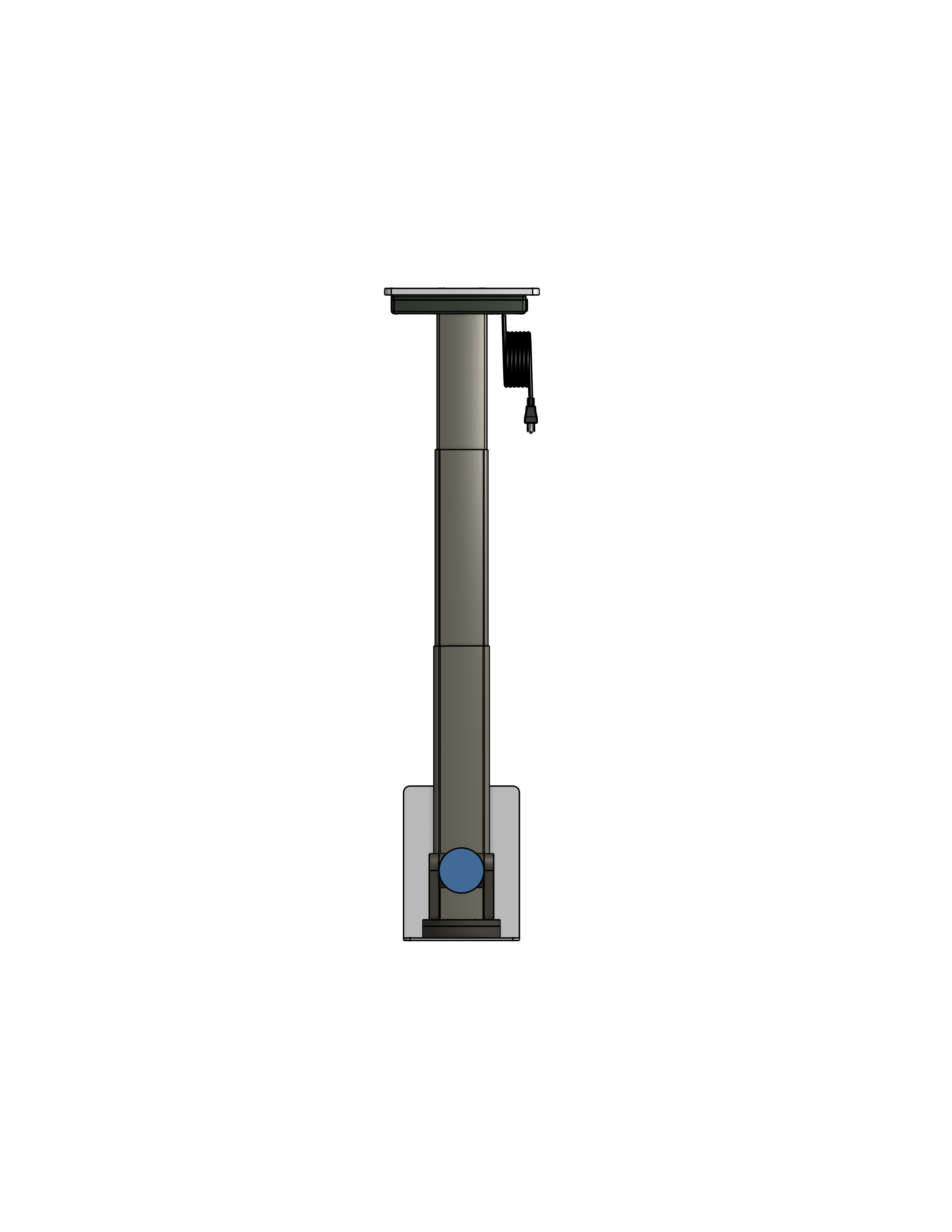 PTZ Camera Lift - Ceiling Mounted - Travel: 26.5 Inches - Model APTZ-24-26.5