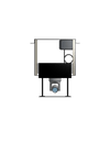 PTZ Camera Lift - Ceiling Mounted - Travel 10" - Model APTZ-17-10