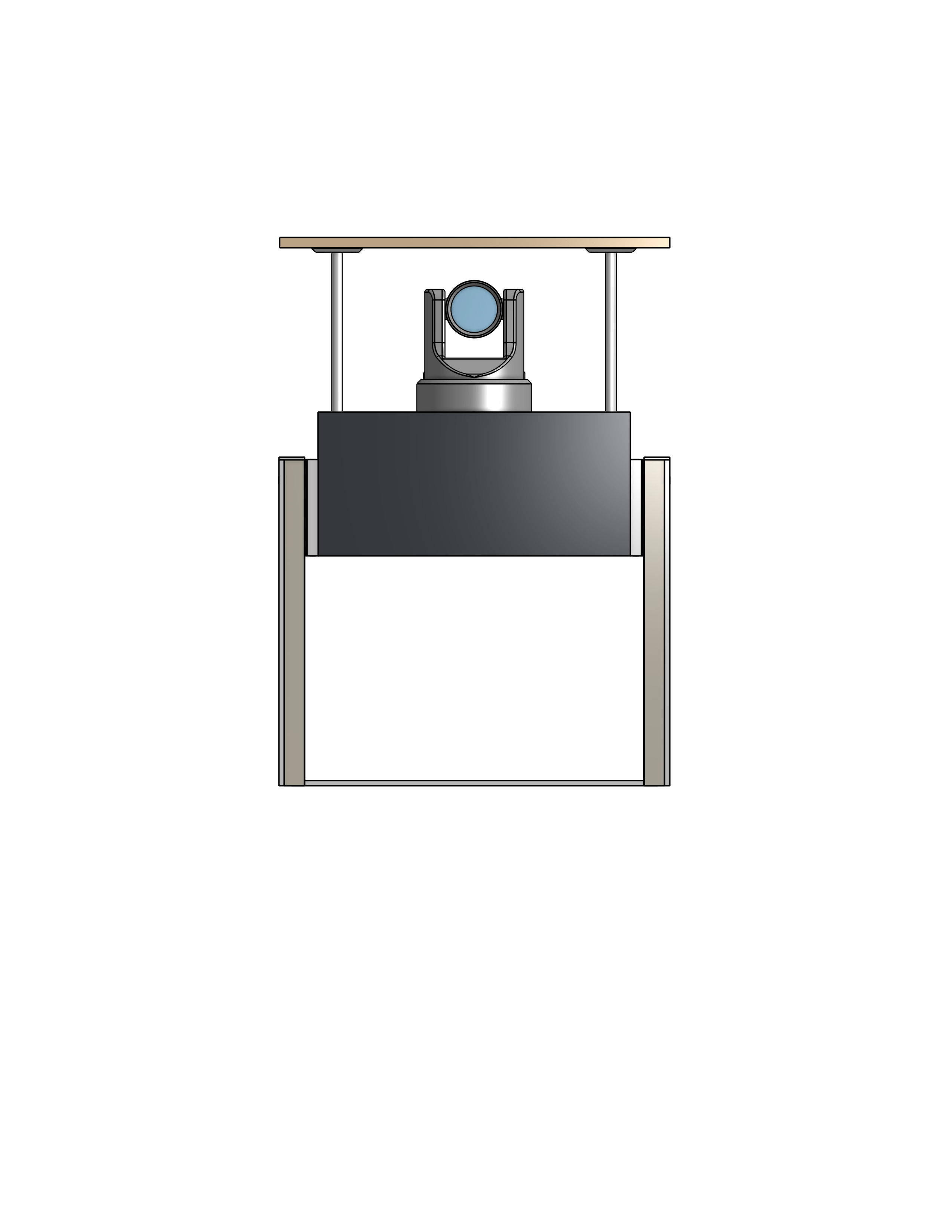 PTZ Camera Lift - Cabinet Mounted - Travel 10