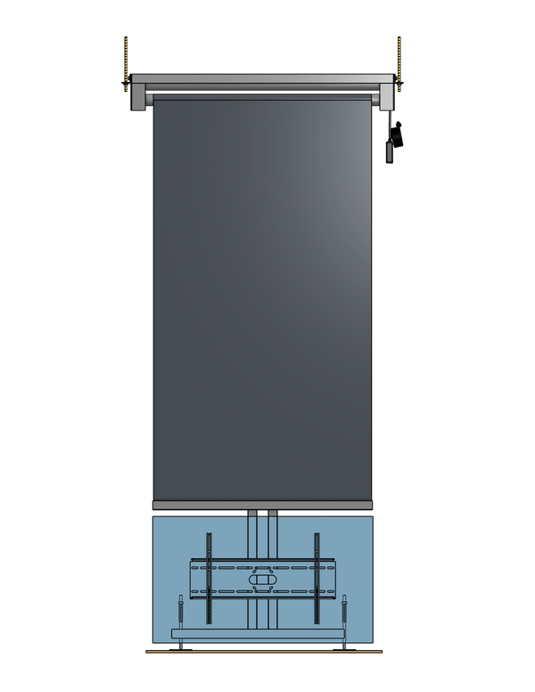 Model ET-55 Extended Travel "Floating" Mount For A 55 Inch TV - Travels 84"
