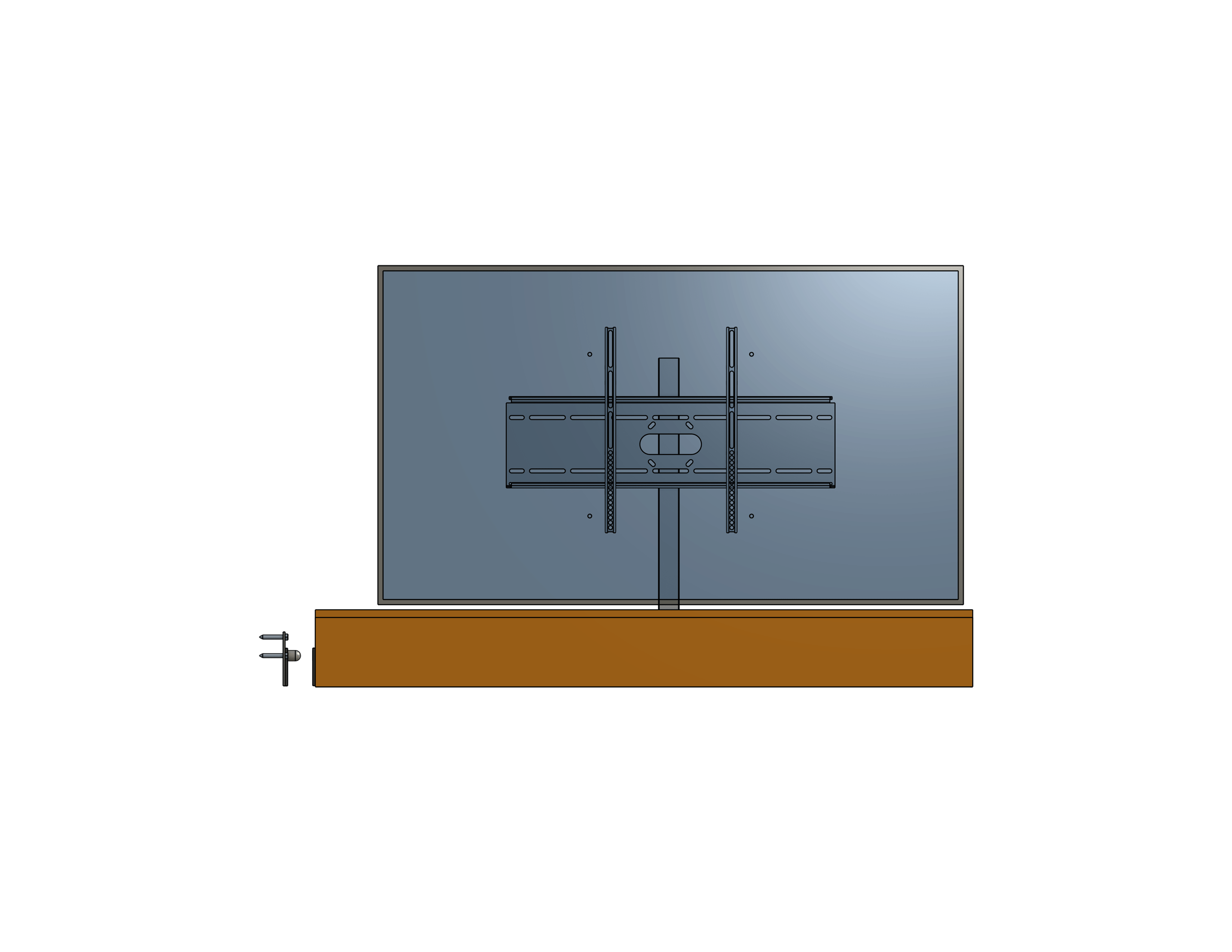 Slide Right Platform For A 65 Inch TV- Model SR-6075-65
