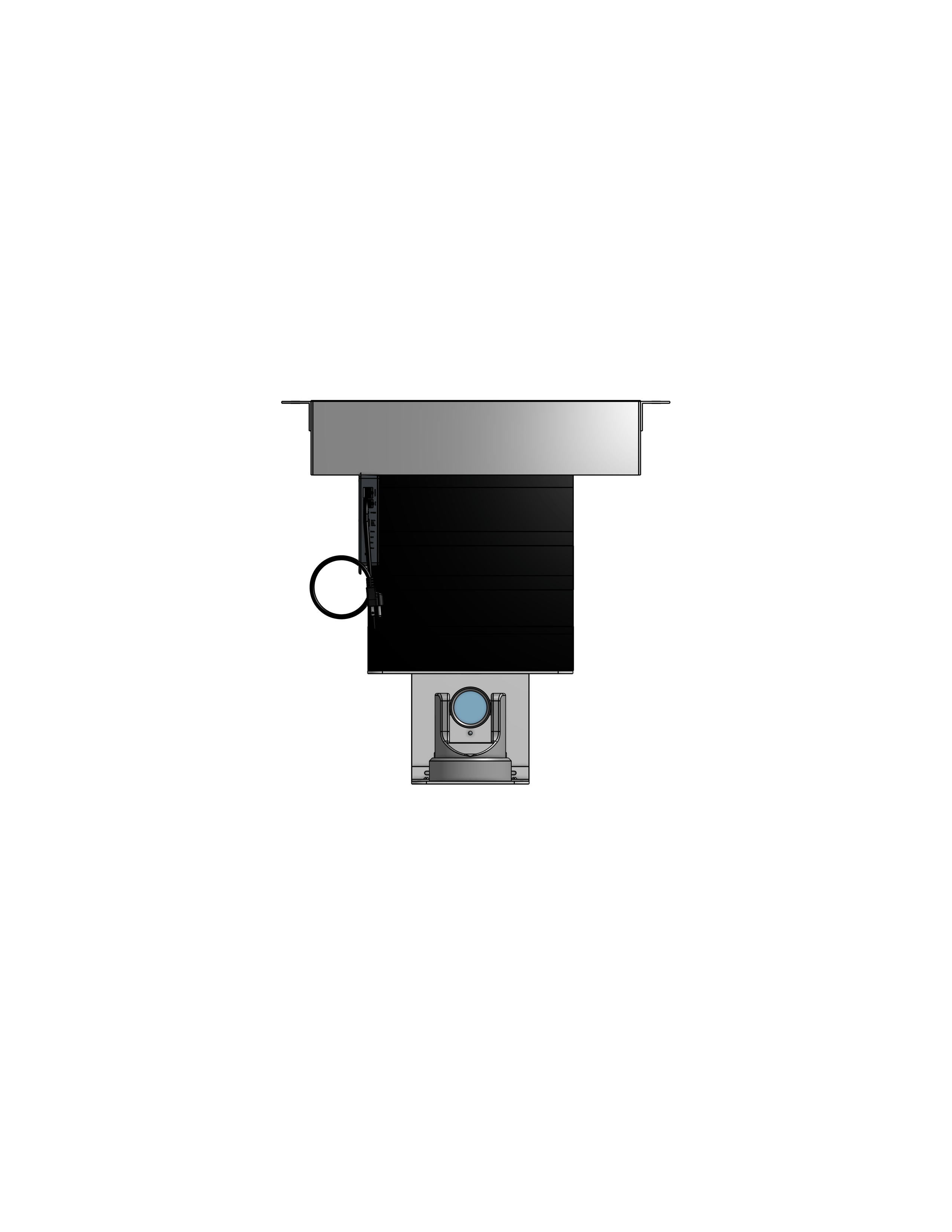 PTZ Camera Lift - Ceiling Mounted - Travel: 54 Inches - Model APTZ-26-54